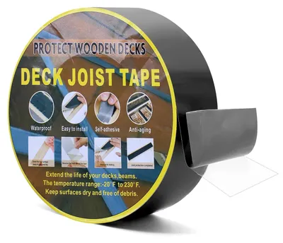 Produktbild von Omgoods - 15 Meter wasserdichtes Butyl-Reparaturband - 50 mm - Schwarz - Selbstklebendes Reparationsband
