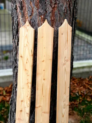 Produktbild von Zaunlatte 9x2x60cm Sibirische Lärche Muster D