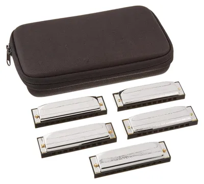 Mundharmonika Special Twenty, 5er-Pack mit Etui