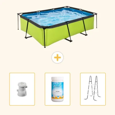 Immagine prodotto di Piscina fuori terra rettangolare - 220x150x65 cm - 4 pezzi - SCB84