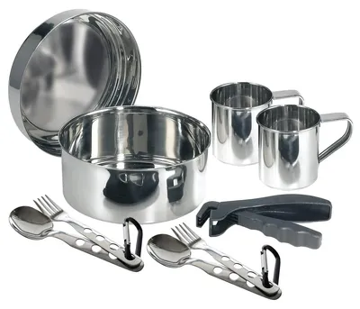 Obrázok produktu pre Elzusha – Súprava na kemping pre 2 osoby, vrátane hrnca s priemerom 20 cm