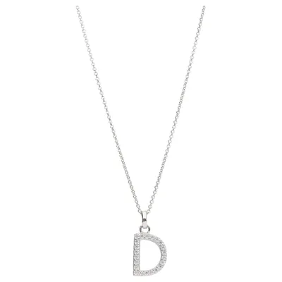 Produktbild von Karat Halskette mit Anhänger Damen Buchstabe D Sterling-Silber 99052793450
