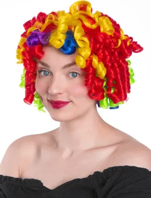 Produktbild von Regenbogen Clown Perücke - Faschings Kostüm Perücke