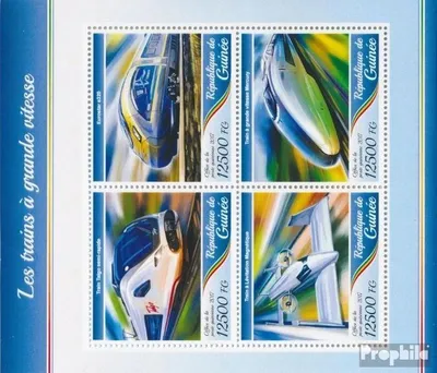 Produktbild von Briefmarken Guinea 2017 Mi 12620-12623 Kleinbogen (kompl. Ausgabe) postfrisch Schnellzüge