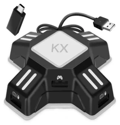 Obrázok produktu pre HARIKIKI Adaptér pre pripojenie myši a klávesnice k zariadeniam PS3, P4, Xbox One, NS Switch, KX (USA)