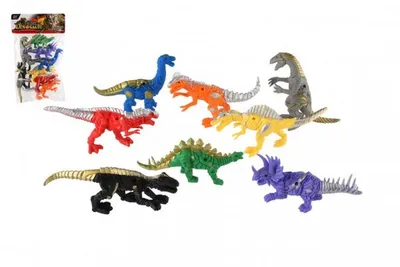 Produktbild von Dinosaurier/Drache 8 Stück aus Plastik 14-17cm