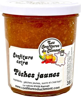 Produktbild von Les Confitures du Climont Gelber Pfirsich Konfitüre extra handwerklich hergestellt