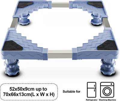 Produktbild von Verstellbarer Sockel für Waschmaschine, Trockner und Kühlschrank - Gewichtskapazität 300 kg (50-66 cm)