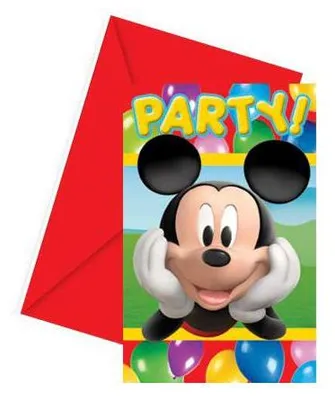 Obrázek produktu pro Pozvánky s obálkou Mickey Mouse Party-Time