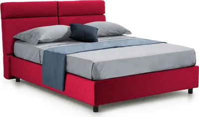 Produktbild von Annus - Doppelbett, Rot, Inkl. Matratze  Italy