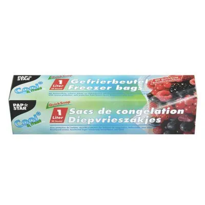 Produktbild von QuickSnap Gefrierbeutel 1 l 20 cm x 18 cm transparent in Faltschachtel