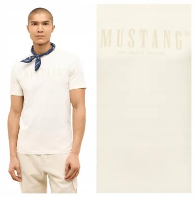 Produktbild von Mustang | Austin Herren-T-Shirt aus weißer Baumwolle, Größe 4XL