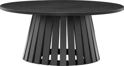 Produktbild von Couchtisch rund 80cm skandinavischer Stil schwarz LIV