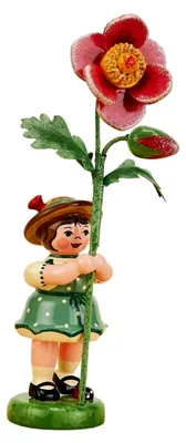 Produktbild von Hubrig Blumenmädchen 11cm Blumenkind mit Heckenrose