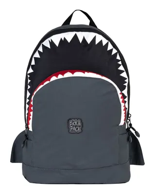 Produktbild von Pick & Pack Rucksack Hai-Form anthrazit M - Kinderrucksack Schultasche