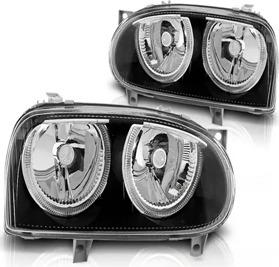 Obrázok produktu pre Svetlomety Angel Eyes vhodné pre VW Golf 3 (91–97), čierne