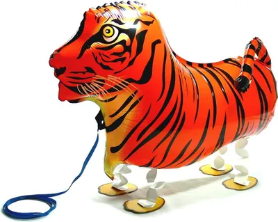 Image de Ballon de baudruche Airwalker Tiger, env. 65 x 43 cm