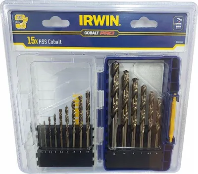 Obrázek produktu pro Irwin Metallbohrer HSS-E Cobalt, Set 15-tlg.