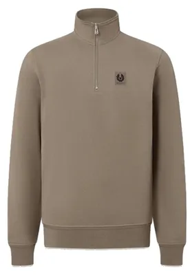 Produktbild von Belstaff Herren Quater Zip Sweatshirt dusty Taupe : L : braun Farbe: braun Größe: L