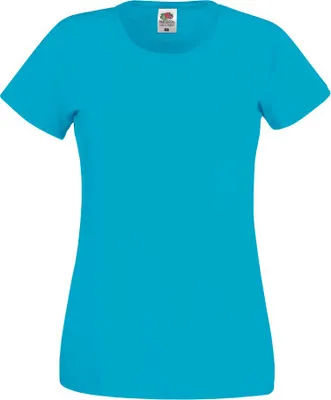 Produktbild von Damen T-Shirt Original-T - Azure Blau, L