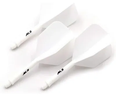 Produktbild von Integrierte Dartschäfte & Flights S/M/L 3er-Set Weiß