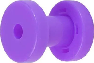 Produktbild von Ohr Flesh Tunnel Piercing Acryl Screw on Purple UV Neon.VFTPU.4mm