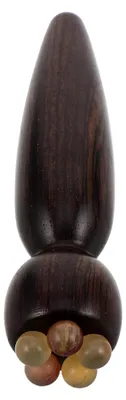 Produktbild von Handgefertigter Holz-Augenmassage-Stab im Lotus-Design