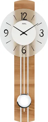 Produktbild von AMS Quarz-Pendeluhr, Quarz-Pendelwerk, 23x60x7cm, 7263