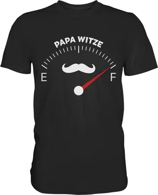 Produktbild von Papa Witze T-Shirt Lustige Vatertag Geschenkidee Vater Witze – Black / S