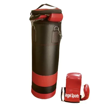 Obrázok produktu pre Angel Sports 704040, Detské, Boxerská súprava, Čierna, Červená, Jednofarebné, Polyuretán, Chlapec