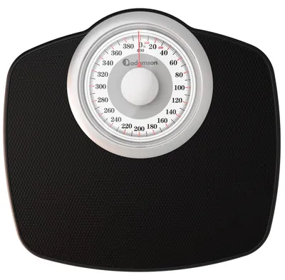 Produktbild von Adamson A25W Analoge Personenwaage - bis 180kg, rutschfeste Gummioberfläche, extra große Ziffern