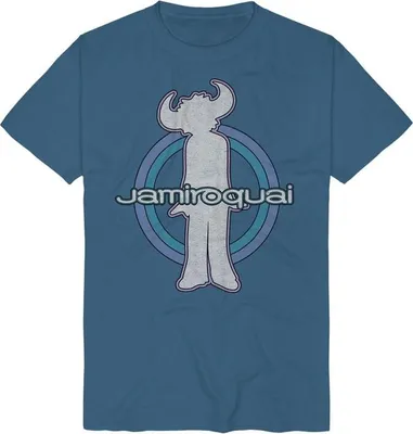 Produktbild von Jamiroquai T-Shirt Herren Buffalo Circles blau Band-Merch, Bands 100% Baumwolle L