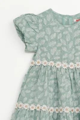Immagine prodotto di Abito da bambina – Taglia 110 – Verde – 100% cotone – Elegante e ideale per tutti i giorni