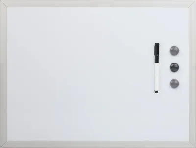 Produktbild von Magnet-Memo-Board 80 x 60cm m 2 Magneten und Boardmarker, Papprückwand