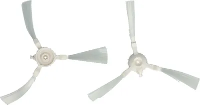 Produktbild von vhbw 2x Seitenbürste kompatibel mit Rowenta X-plorer Serie 45 Aqua RR8275, RR8275WH, RR6875, RR8277 Saugroboter - Reinigungsbürsten Set, weiß