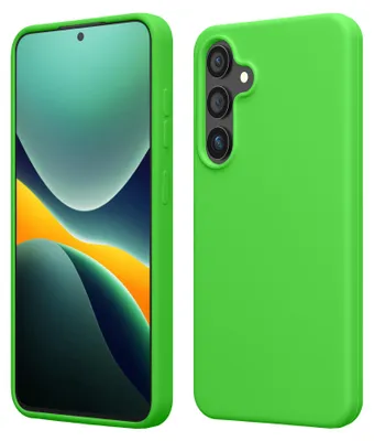 Produktbild von kwmobile Handyhülle für Samsung Galaxy S25 Plus Hülle - Case Silikon - Kabelloses Laden - Schutzhülle Cover in Limettengrün