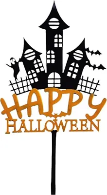 Produktbild von Acryl-Tortenaufsatz HAPPY HALLOWEEN wz4