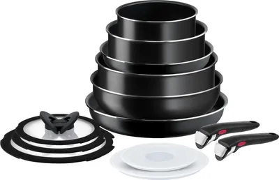 Produktbild von Tefal Kochgeschirr Topf Pfannenset Haushalt Easy On 13 teilig ab