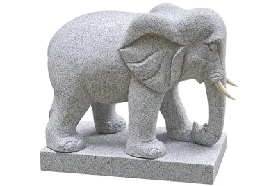 Produktbild von Elefant 50cm aus Hochwertigen Granitstein für den Garten Frostfest und Witterungsbeständig, GSLT-026-50, KI-generiertes Bild