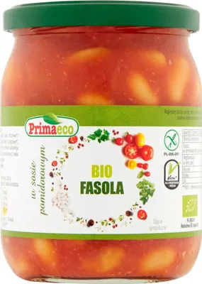 Produktbild von GLUTENFREIE -BOHNEN IN TOMATENSAUCE 440 g – PRIMAVIKA