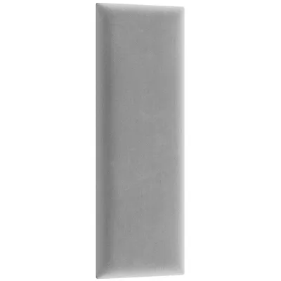 Produktbild von nabbi Rechteckiges gepolstertes Wandpaneel Quito 20x50 cm - hellgrau