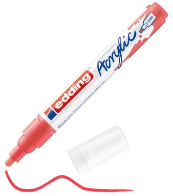 Produktbild von edding 5100 Acrylic "Acrylmarker - Mittel", Stichbr.2-3mm Koralle