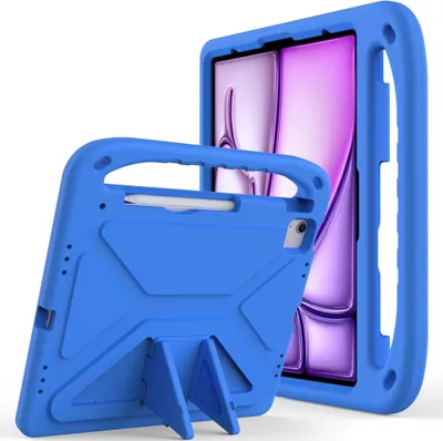 Produktbild von iPad Air 13 (2024/2025/2026) / Pro 13 (2024/2025) Hülle - Coverup Stoßfeste Kinderhülle - Blau