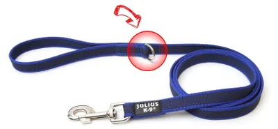 Immagine prodotto di Julius K9 Guinzaglio antiscivolo + cinghia da mano - Guinzaglio per cani - blu - 180 cm