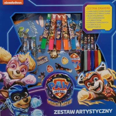 Produktbild von St. Majewski Paw Patrol Kreativ-Set Aufkleber Malstifte