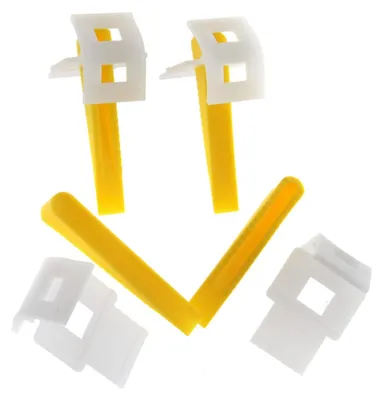 Image de Entretoises pour carrelage - 100 pièces - Support d'espacement pour carrelage - Plastique - Système de nivellement - Pour une épaisseur de carrelage de 8 à 13 mm - Résultat parfaitement plat - Entretoises