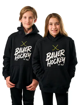 Produktbild von BAUER HOODIE ULTIMATE YTH. S25, Größe:M, Farbe:schwarz