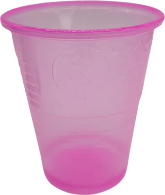 Produktbild von 100 Mundspülbecher Trinkbecher pink 180 ml
