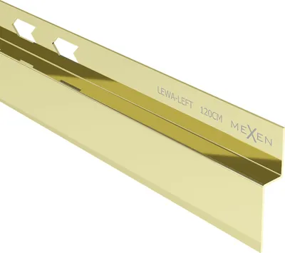 Obrázek produktu pro Mexen Line-B stěnová spádová lišta 120 cm levá, zlatá - 185002120L