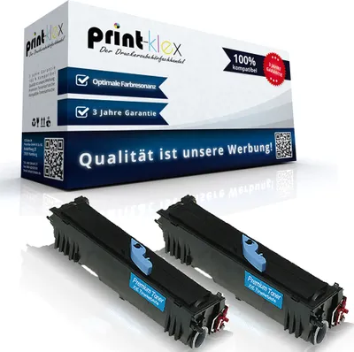 Produktbild von 2x Kompatible Tonerkartuschen für Epson AculaserM1200 0521 C13S05052 Black Schwarz (Doppelpack) - Office Pro Serie